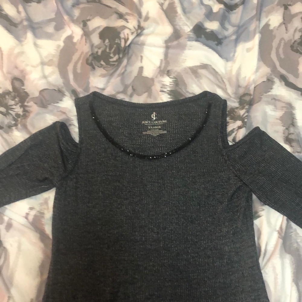 Cold shoulder dress with long sleeves